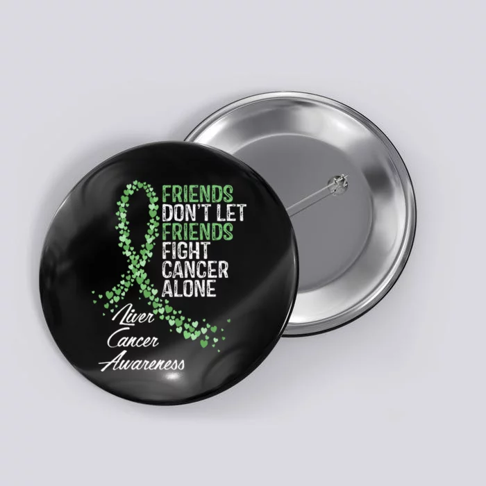 Liver Cancer Awareness Friends Fighter Warrior Support Button