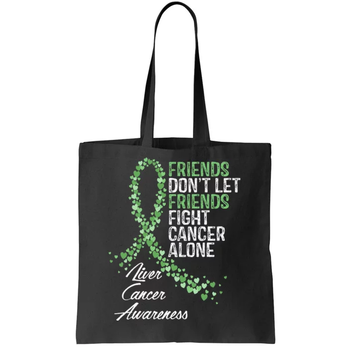 Liver Cancer Awareness Friends Fighter Warrior Support Tote Bag