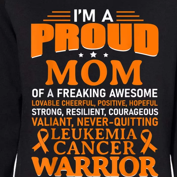 Leukemia Cancer Awareness Survivor Orange Ribbon Mom Womens California Wash Sweatshirt