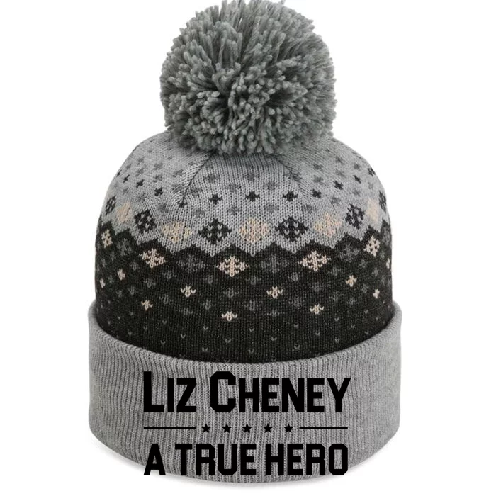 Liz Cheney A True Hero The Baniff Cuffed Pom Beanie