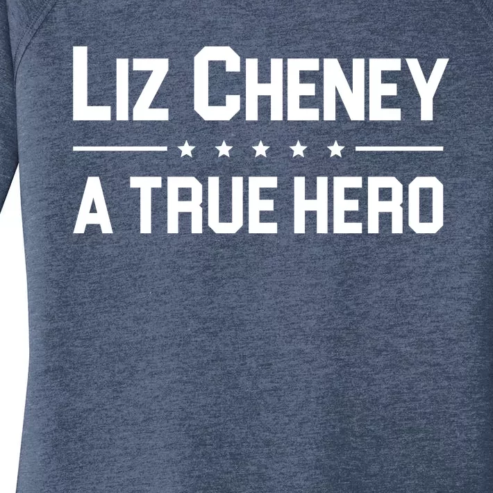 Liz Cheney A True Hero Women's Perfect Tri Tunic Long Sleeve Shirt