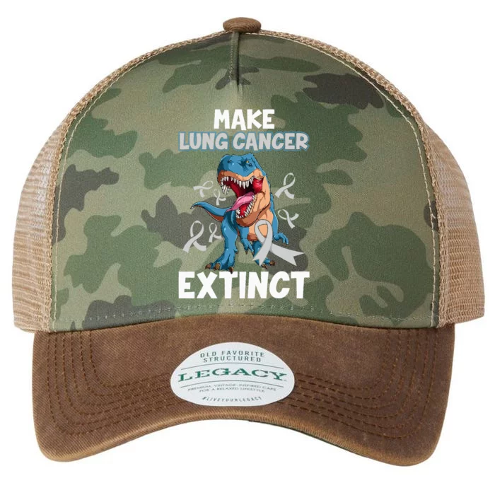 Lung Cancer Awareness Make Lung Cancer Extinct Legacy Tie Dye Trucker Hat