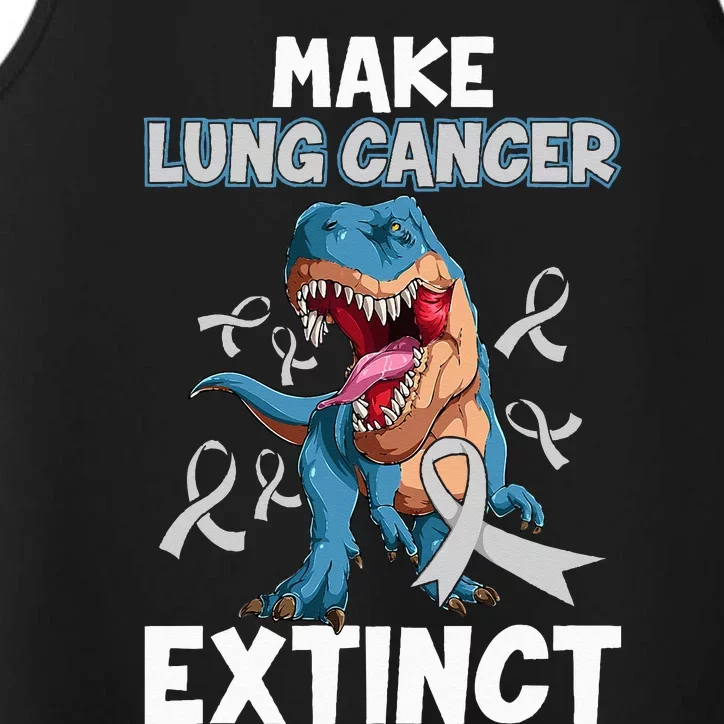 Lung Cancer Awareness Make Lung Cancer Extinct Performance Tank