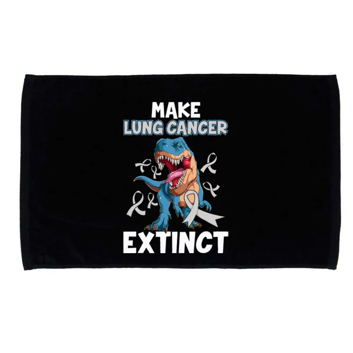 Lung Cancer Awareness Make Lung Cancer Extinct Microfiber Hand Towel