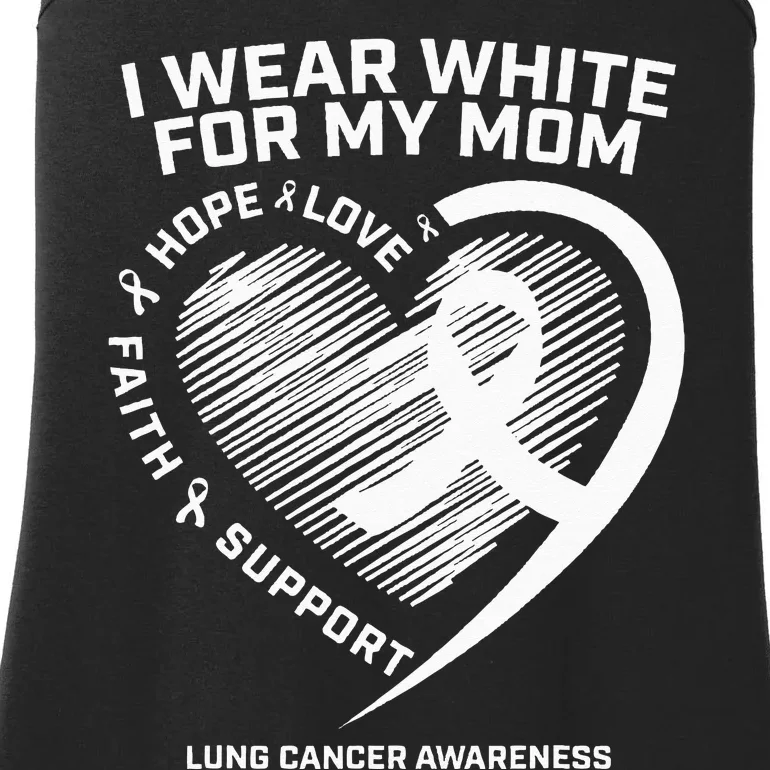 Lung Cancer Awareness Gifts Mom Lung Cancer Ribbon Ladies Essential Tank