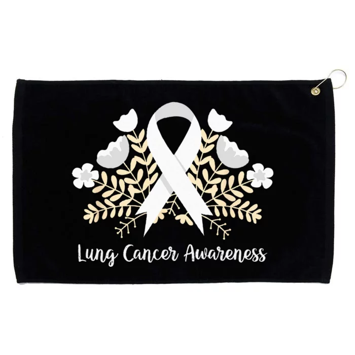 Lung Cancer Awareness Ribbon Lung Cancer Grommeted Golf Towel