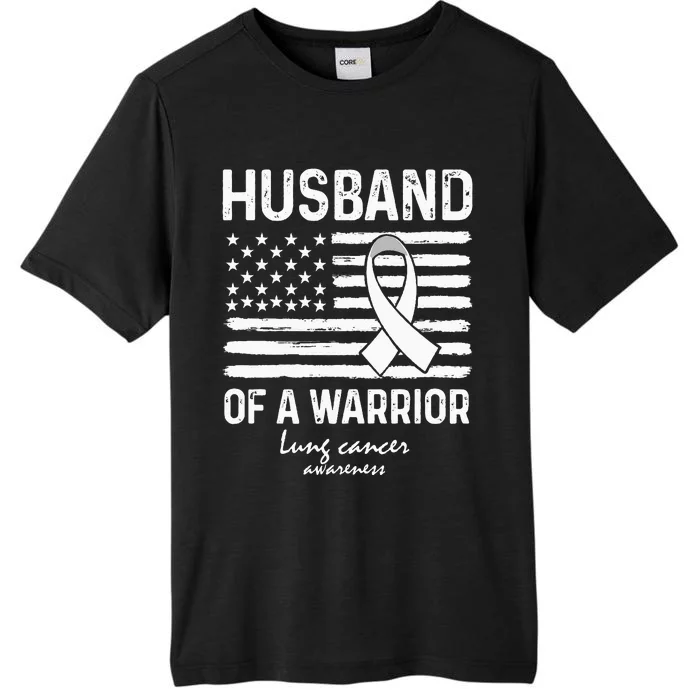 Lung Cancer Awareness Survivor Support Husband Of A Warrior ChromaSoft Performance T-Shirt