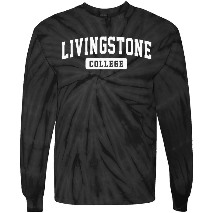 Livingstone College Arch Vintage Classic Design Gifts Tie-Dye Long Sleeve Shirt