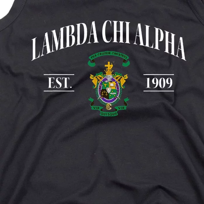 Lambda Chi Alpha Fraternity Est.1909 Lxa Lambda Chis Lca Tank Top