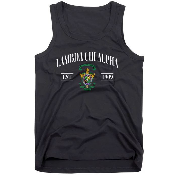 Lambda Chi Alpha Fraternity Est.1909 Lxa Lambda Chis Lca Tank Top