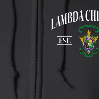 Lambda Chi Alpha Fraternity Est.1909 Lxa Lambda Chis Lca Full Zip Hoodie