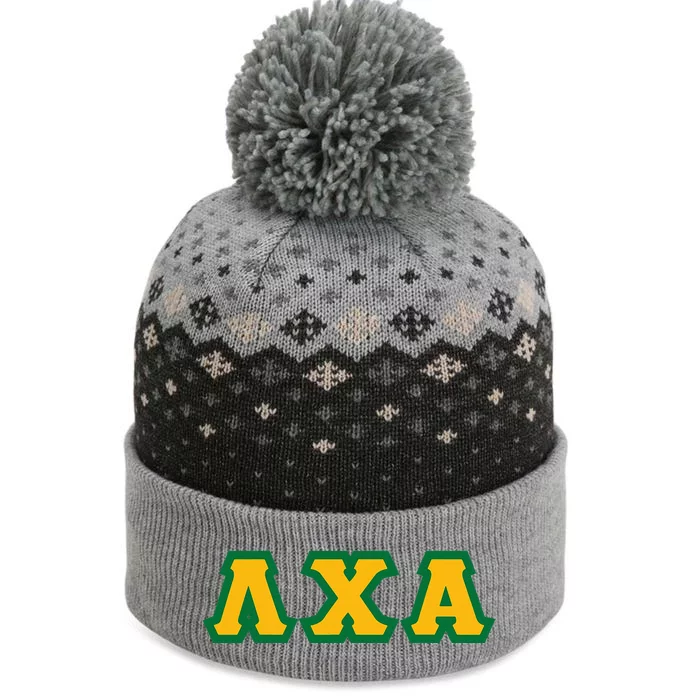 Lambda Chi Alpha Fraternity Est.1909 Lxa Lambda Chis Lca The Baniff Cuffed Pom Beanie