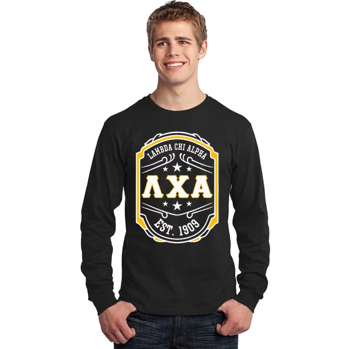 Lambda Chi Alpha Fraternity Lambda Est 1909 Tall Long Sleeve T-Shirt