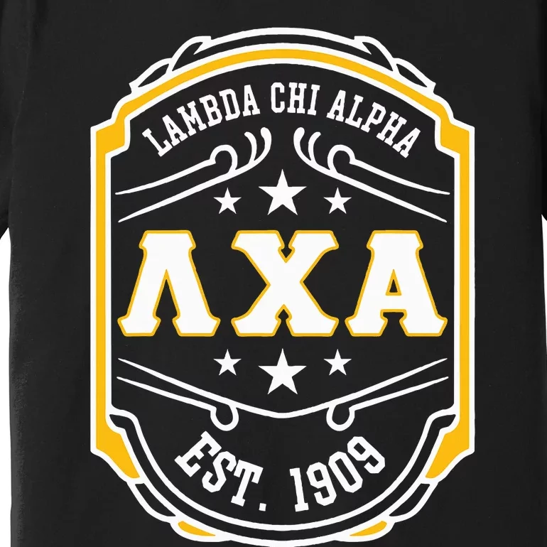 Lambda Chi Alpha Fraternity Lambda Est 1909 Premium T-Shirt