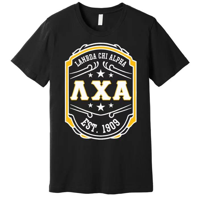 Lambda Chi Alpha Fraternity Lambda Est 1909 Premium T-Shirt