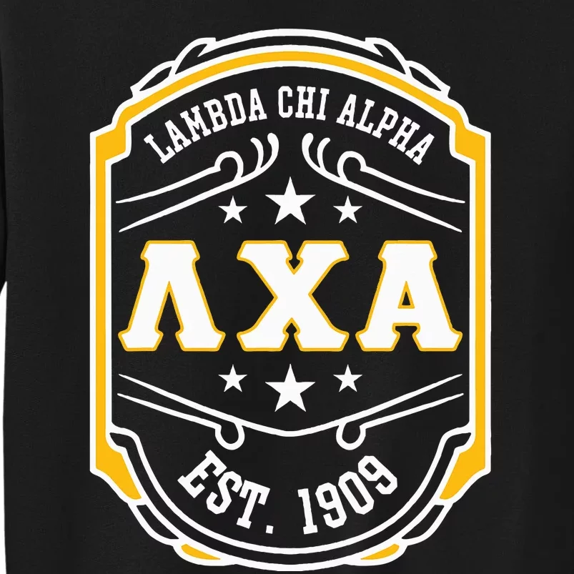 Lambda Chi Alpha Fraternity Lambda Est 1909 Tall Sweatshirt