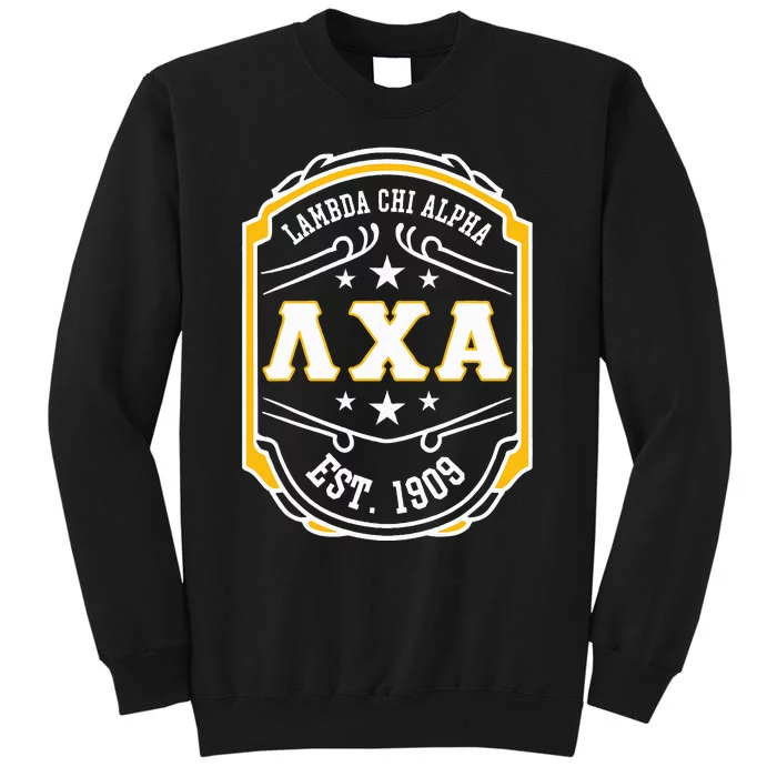 Lambda Chi Alpha Fraternity Lambda Est 1909 Tall Sweatshirt