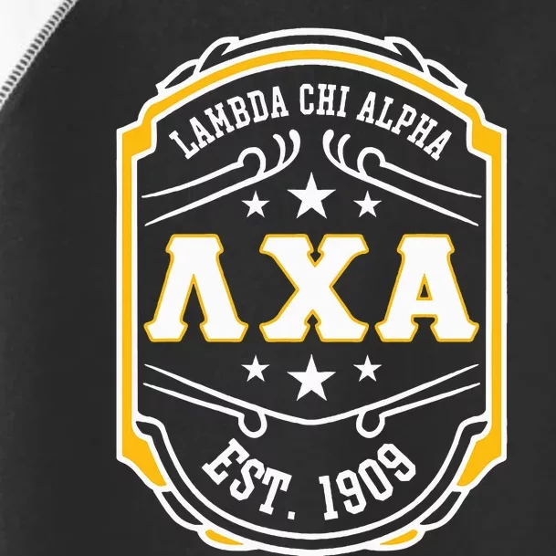 Lambda Chi Alpha Fraternity Lambda Est 1909 Toddler Fine Jersey T-Shirt