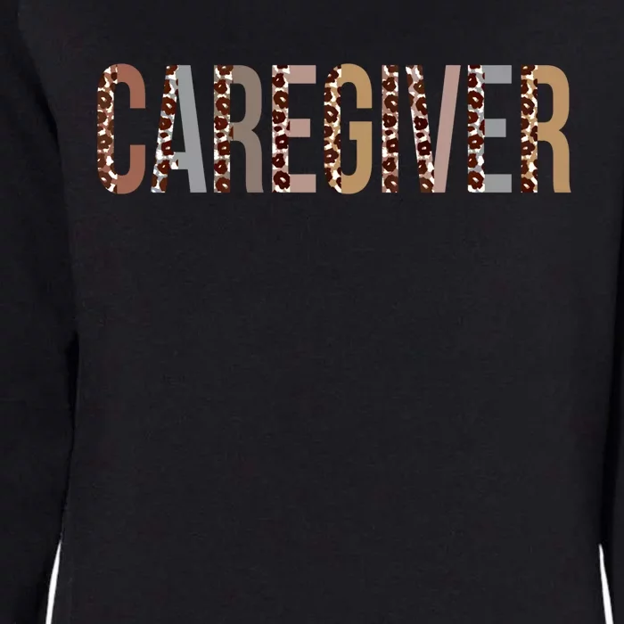 Leopard Caregiver Appreciation Healthcare Workers Gift Womens California Wash Sweatshirt