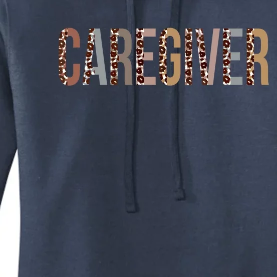 Leopard Caregiver Appreciation Healthcare Workers Gift Women's Pullover Hoodie