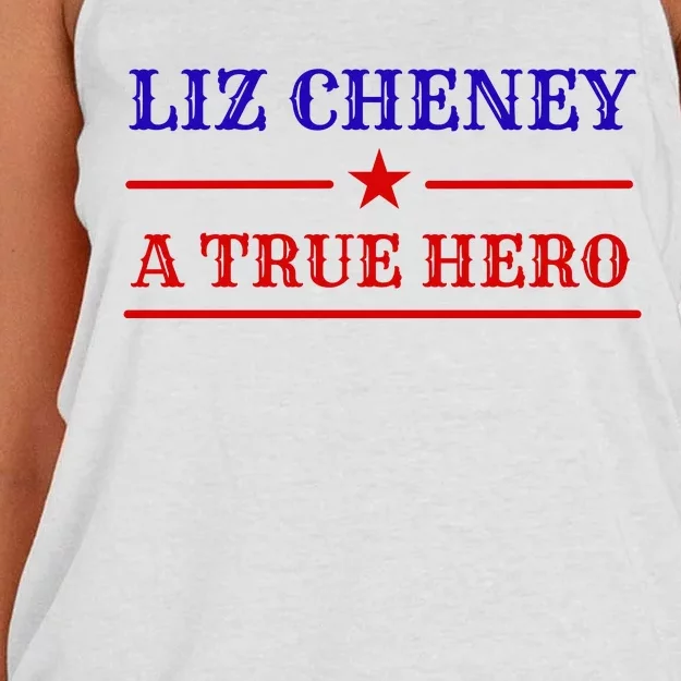 Liz Cheney A True Hero Women's Knotted Racerback Tank