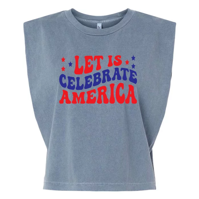 Let's Celebrate America Gift Classic Garment-Dyed Women's Muscle Tee