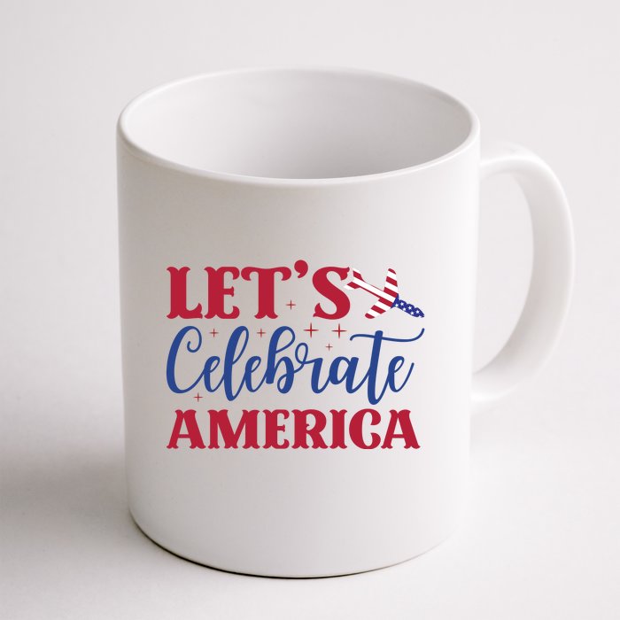 Let's Celebrate America Memorial Day Gift Front & Back Coffee Mug