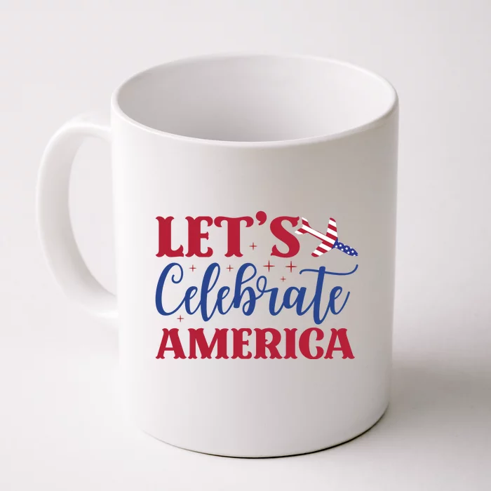 Let's Celebrate America Memorial Day Gift Front & Back Coffee Mug