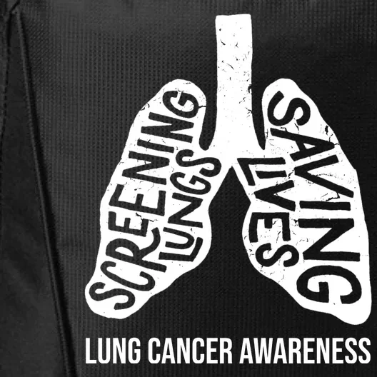 Lung Cancer Awareness Saving Lives City Backpack