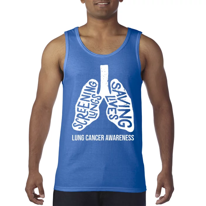 Lung Cancer Awareness Saving Lives Tank Top