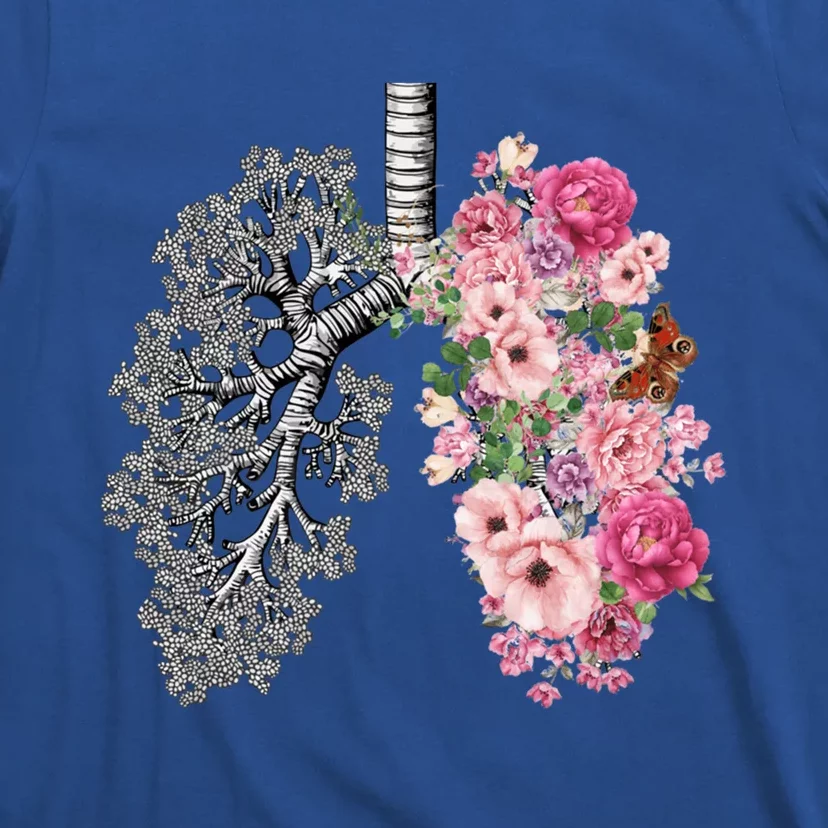 Lungs Cancer Awareness Bloomi Anatomy Classic Funny Gift T-Shirt