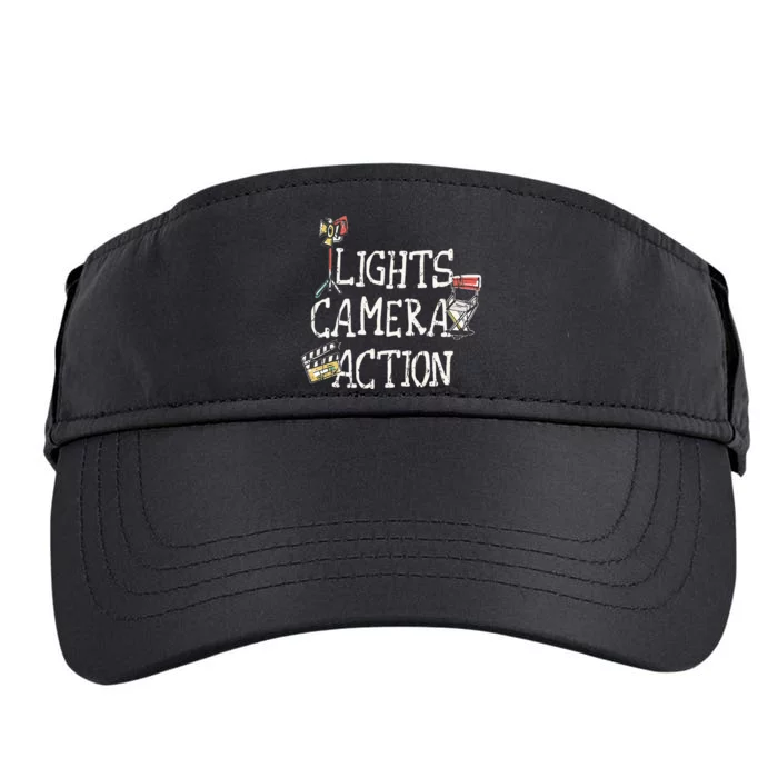 Lights Camera Action Film Director Adult Drive Performance Visor