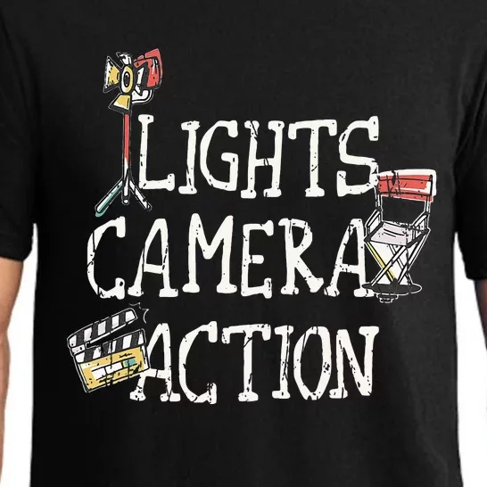 Lights Camera Action Film Director Pajama Set