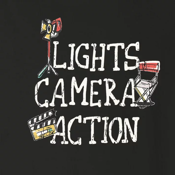 Lights Camera Action Film Director Toddler Long Sleeve Shirt