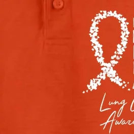 Lung Cancer Awareness In This Family No One Fights Alone Gift Dry Zone Grid Performance Polo