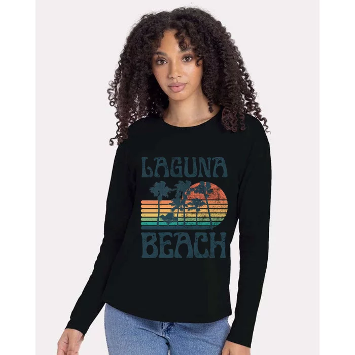 Laguna California Beach Summer Vacation Vintage Great Gift Womens Cotton Relaxed Long Sleeve T-Shirt