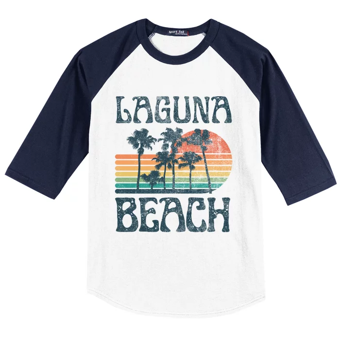 Laguna California Beach Summer Vacation Vintage Great Gift Baseball Sleeve Shirt