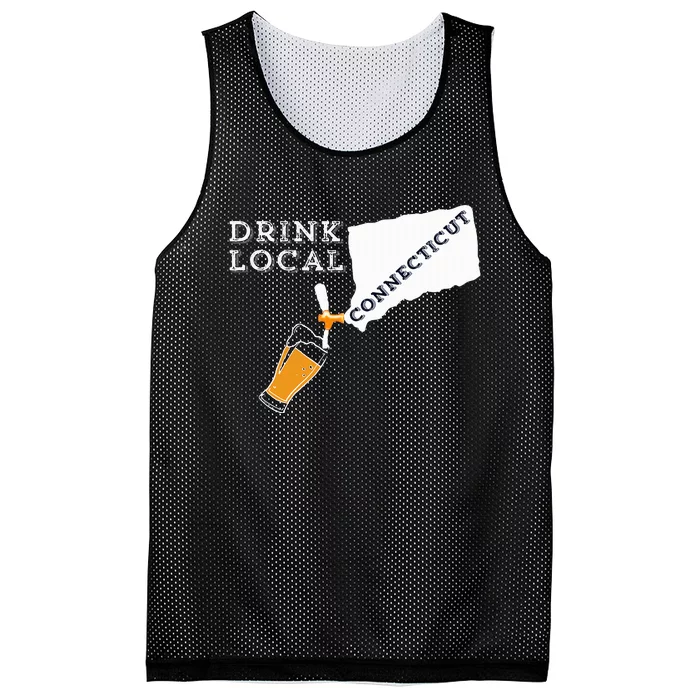 Local Craft Beer Connecticut Drink Local Mesh Reversible Basketball Jersey Tank