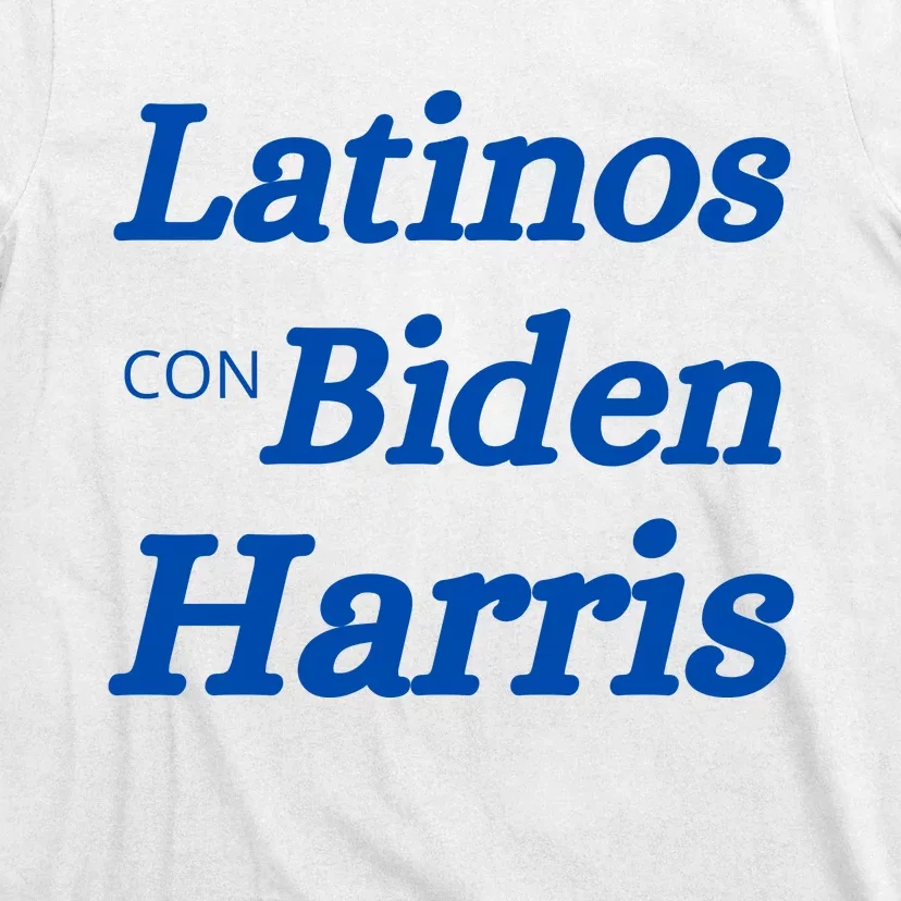 Latinos Con Biden Harris T-Shirt