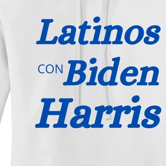 Latinos Con Biden Harris Women's Pullover Hoodie