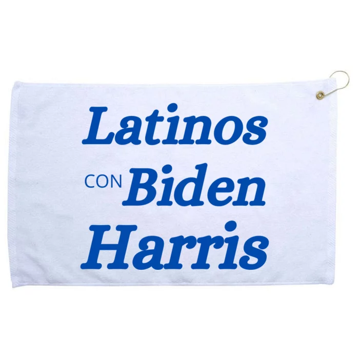 Latinos Con Biden Harris Grommeted Golf Towel