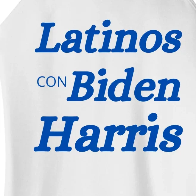 Latinos Con Biden Harris Women’s Perfect Tri Rocker Tank