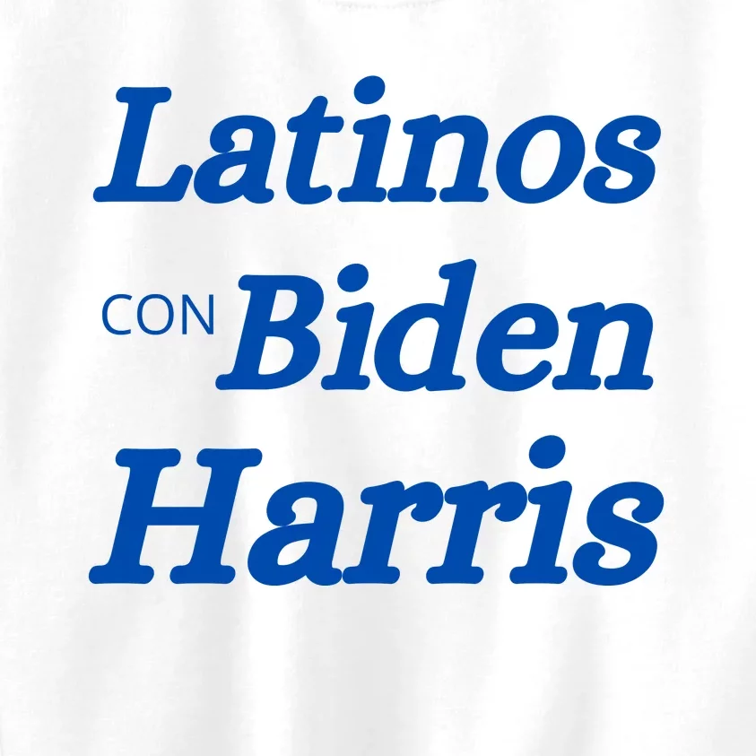 Latinos Con Biden Harris Kids Sweatshirt