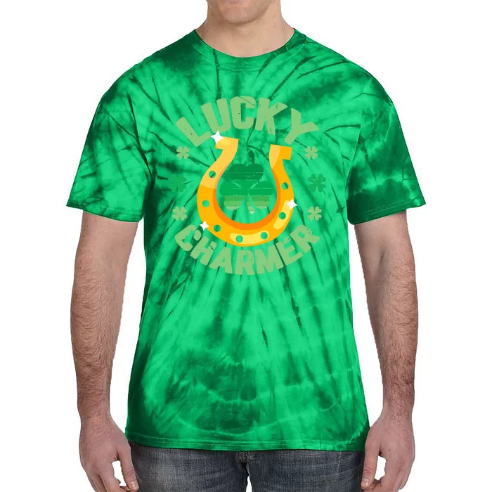 LUCKY CHARMER Boy Girl Funny St. Patrick's Day Tie-Dye T-Shirt