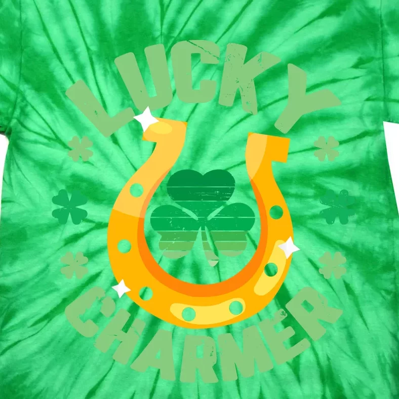 LUCKY CHARMER Boy Girl Funny St. Patrick's Day Tie-Dye T-Shirt