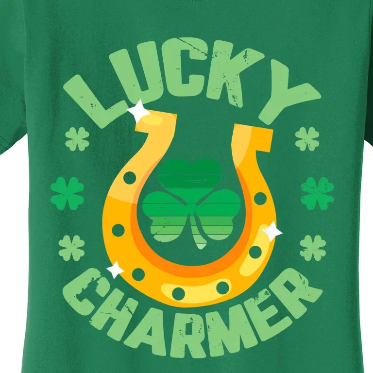 LUCKY CHARMER Boy Girl Funny St. Patrick's Day Women's T-Shirt