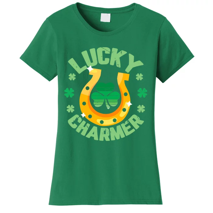 LUCKY CHARMER Boy Girl Funny St. Patrick's Day Women's T-Shirt