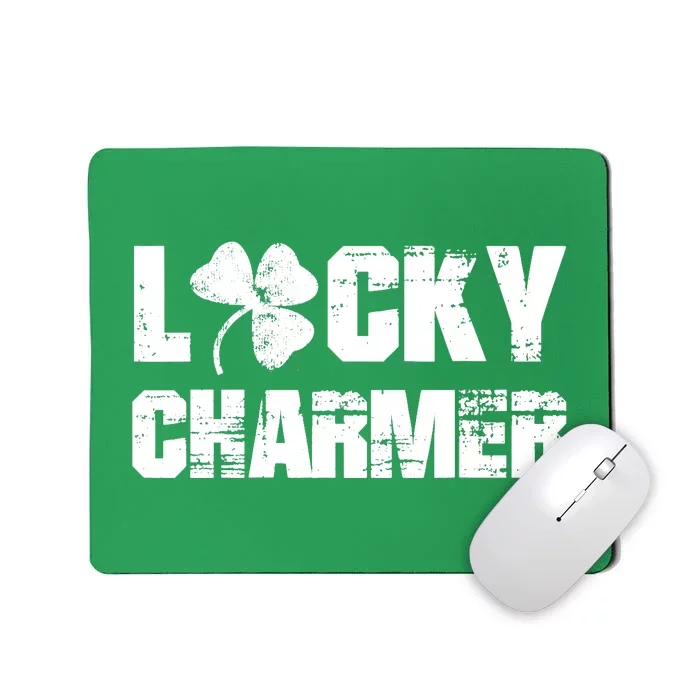 LUCKY CHARMER Boy Girl Funny St. Patrick's Day Mousepad