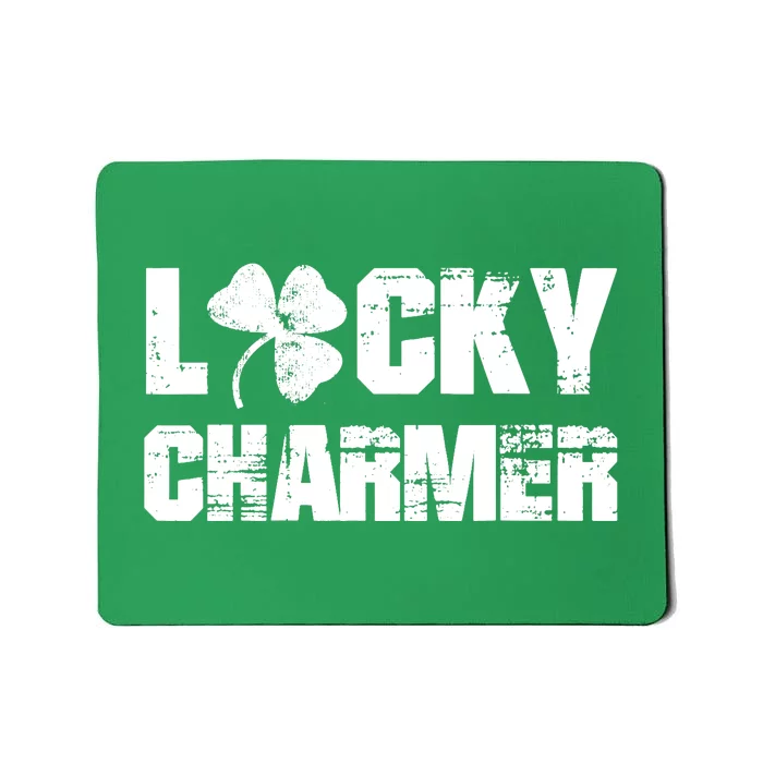 LUCKY CHARMER Boy Girl Funny St. Patrick's Day Mousepad