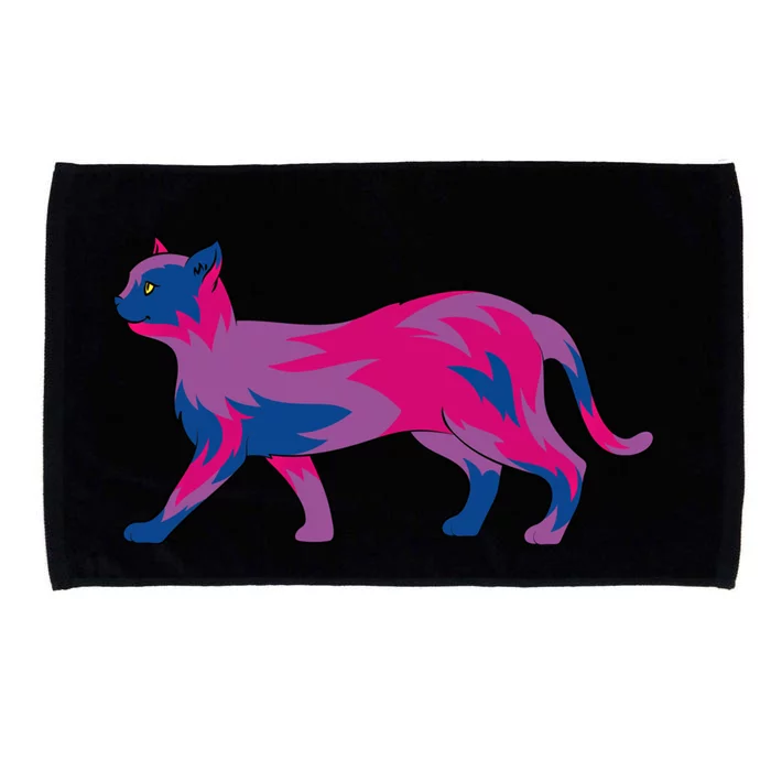 Lgbt Cat Bisexuality Flag Queer Bi Pride Month Bisexual Meaningful Gift Microfiber Hand Towel